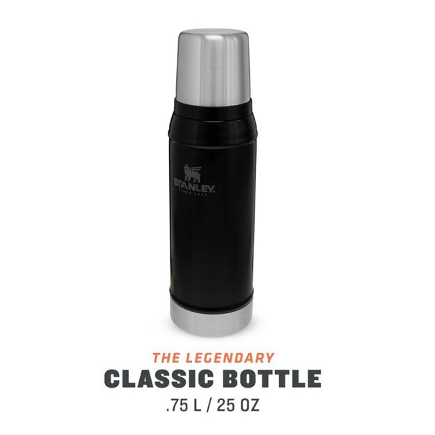 Stanley Thermos Classic 0 75L matte black 2801612028 | Stanley