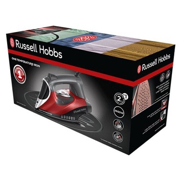 Russell Hobbs 25090-56 iron Dry & Steam iron Ceramic soleplate 2600 W Black, Grey, Red