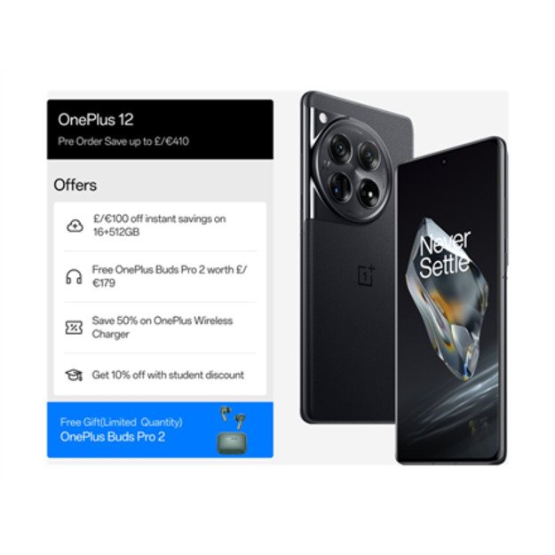 OnePlus | 12 | Silky Black | 6.82   | LTPO AMOLED | 1440 x 3168 pixels | Qualcomm SM8650-AB | Snapdragon 8 Gen 3 (4 nm) | Intern