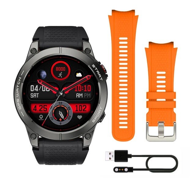 Smartwatch sports Manta Activ X GPS black