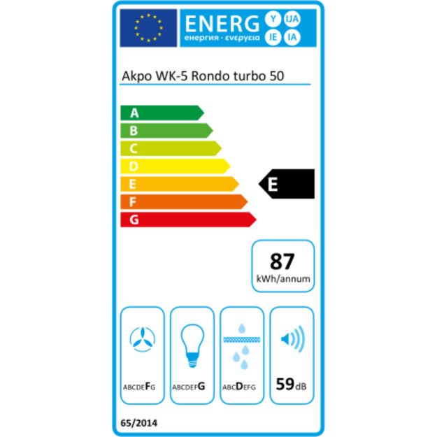 Cooker hood chimney AKPO WK-5 RONDO TURBO 50 BIA