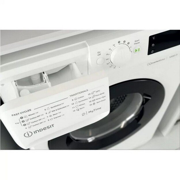 INDESIT | Washing machine | MTWSE 61294 WK EE | Energy efficiency class C | Front loading | Washing capacity 6 kg | 1151 RPM | D