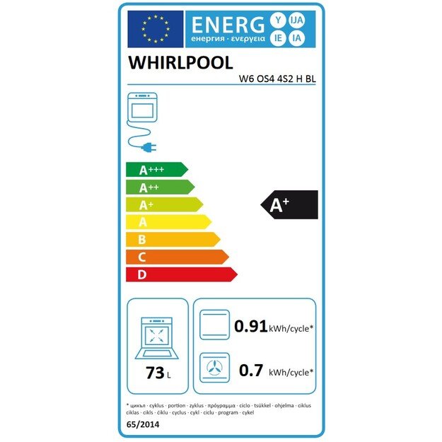 WHIRLPOOL W6 OS4 4S2 H BL