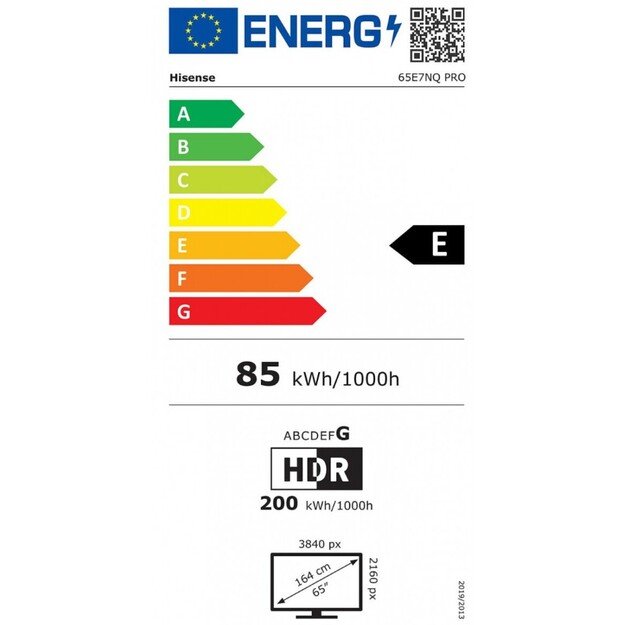 QLED televizorius Hisense 65E7NQ PRO