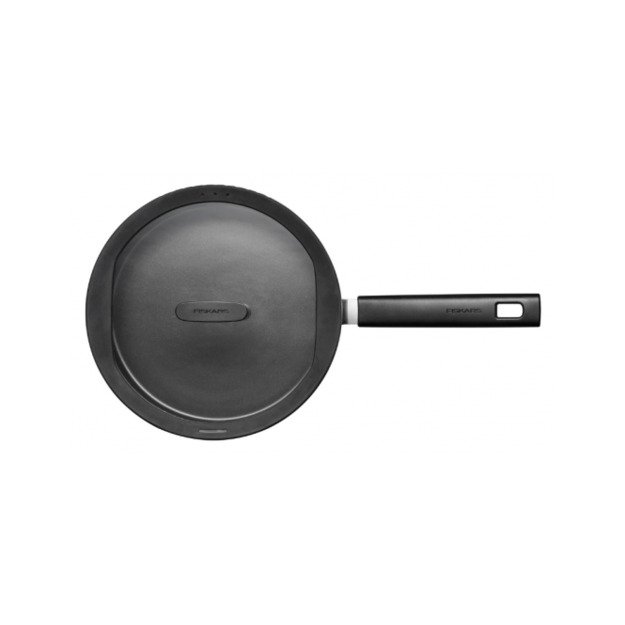 FISKARS FRYING PAN 26cm / 2,8L WITH LID HARD FACE STEEL CHEF