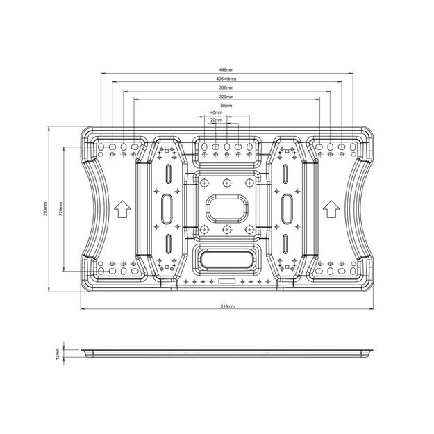 Multibrackets laik.VESA plon.4lank.didelis