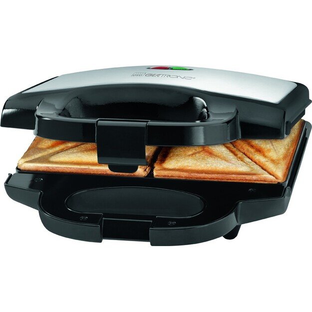 Clatronic ST 3778 sandwich maker 750 W Black,Stainless steel