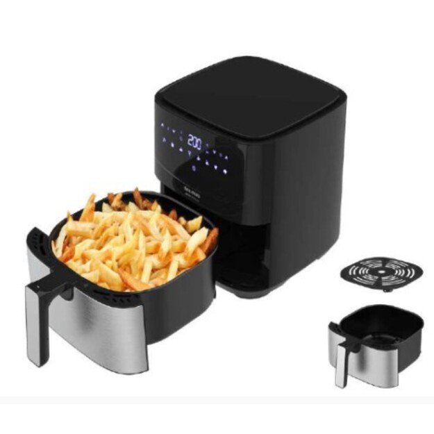 Taurus AF1450XD Single 5 L Stand-alone 1450 W Hot air fryer Black, Stainless steel