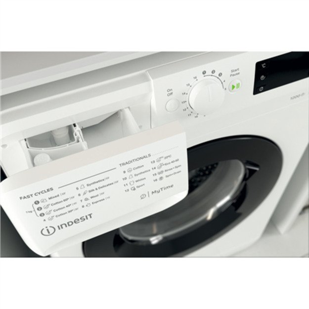 INDESIT | Washing machine | MTWE 71252 WK EE | Energy efficiency class E | Front loading | Washing capacity 7 kg | 1200 RPM | De