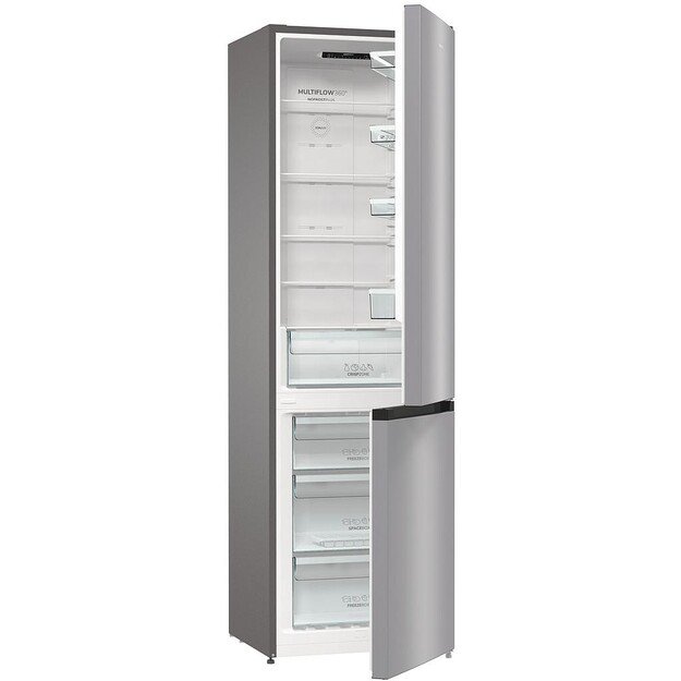 Gorenje Refrigerator | NRK6202ES4 | Energy efficiency class E | Free standing | Combi | Height 200 cm | No Frost system | Fridge