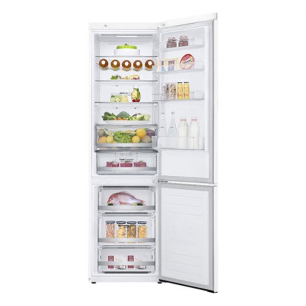 LG | Refrigerator | GBB72SWDMN | Energy efficiency class E | Free standing | Combi | Height 203 cm | No Frost system | Fridge ne