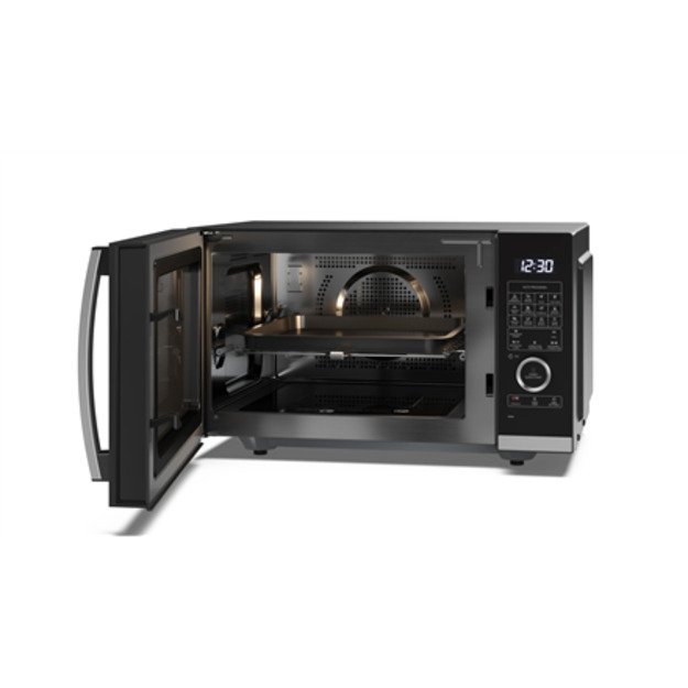 Sharp | Microwave Oven with Grill and Convection | YC-QC254AE-B | Free standing | 25 L | 900 W | Convection | Grill | Black