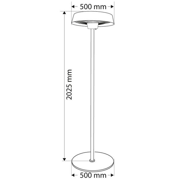 Aluminum stand heater 1000W/2000W NEO Tools 90-036