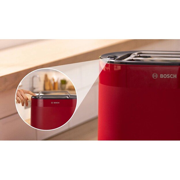 Bosch Compact Toaster | TAT2M124 MyMoment | Power 950 W | Number of slots 2 | Housing material Plastic | Red