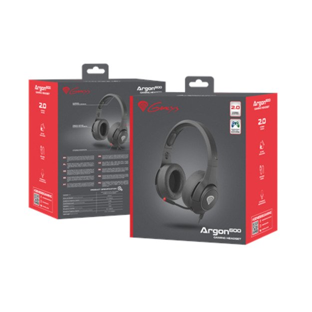 Genesis | Wired | On-Ear | Gaming Headset | Argon 600