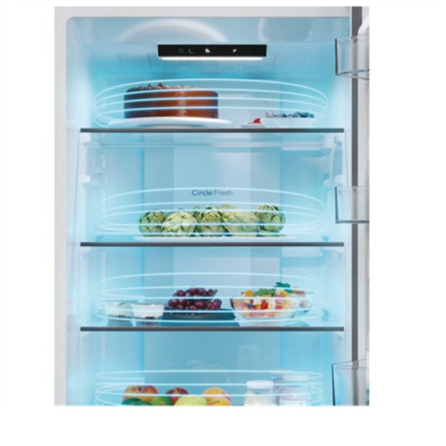 Candy Refrigerator | CNCQ2T618EW | Energy efficiency class E | Free standing | Combi | Height 185 cm | No Frost system | Fridge