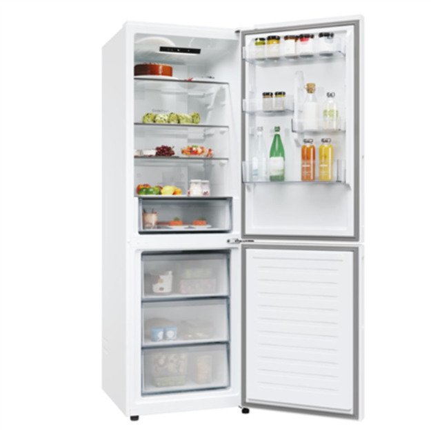 Candy Refrigerator | CNCQ2T618EW | Energy efficiency class E | Free standing | Combi | Height 185 cm | No Frost system | Fridge