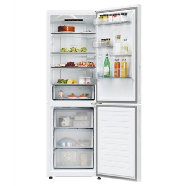 Candy Refrigerator | CNCQ2T618EW | Energy efficiency class E | Free standing | Combi | Height 185 cm | No Frost system | Fridge