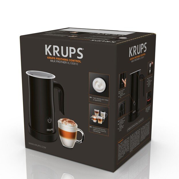 Krups XL100810 milk frother Automatic milk frother Black