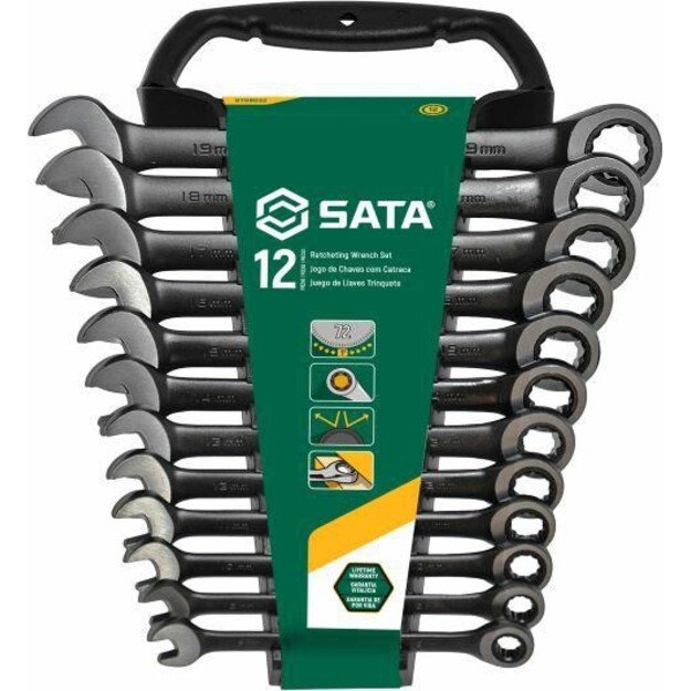 SATA WRENCH PŁ-CZ.12pcs.WITH RATCHET