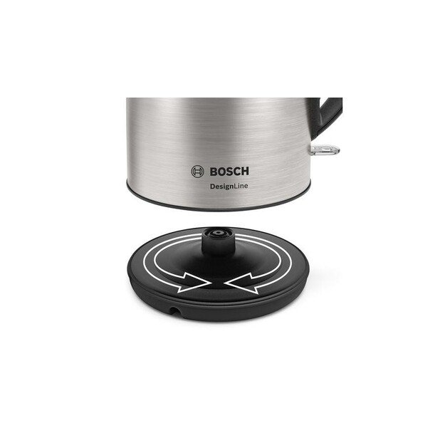 Bosch | Kettle | DesignLine TWK3P420 | Electric | 2400 W | 1.7 L | Stainless steel | 360° rotational base | Stainless steel