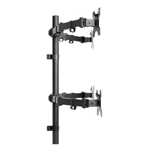 TECHLY 027521 Quadruple desk LED/LCD monitor arm 13-27inch VESA 4x 10kg full motion