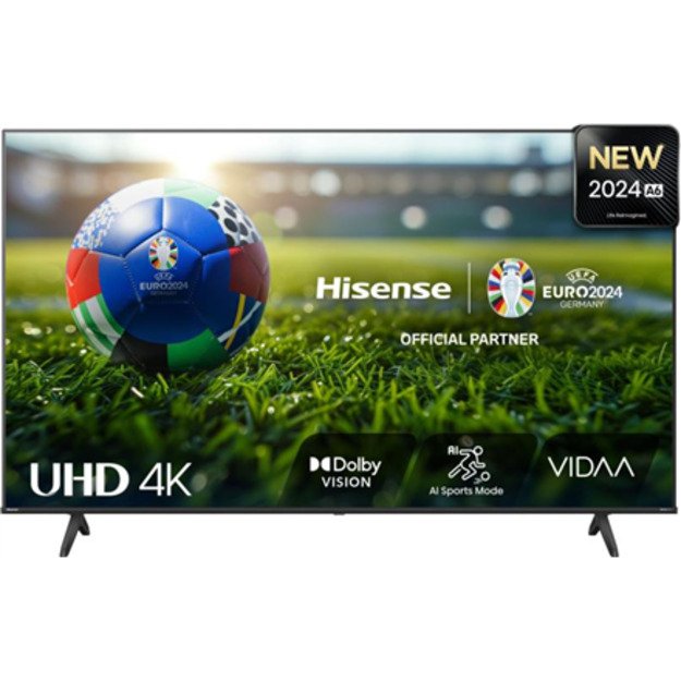 Hisense UHD Smart TV | 50A6N | 50  | Smart TV | VIDAA OS | UHD | Black