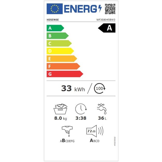 HISENSE WF3S8045BW3