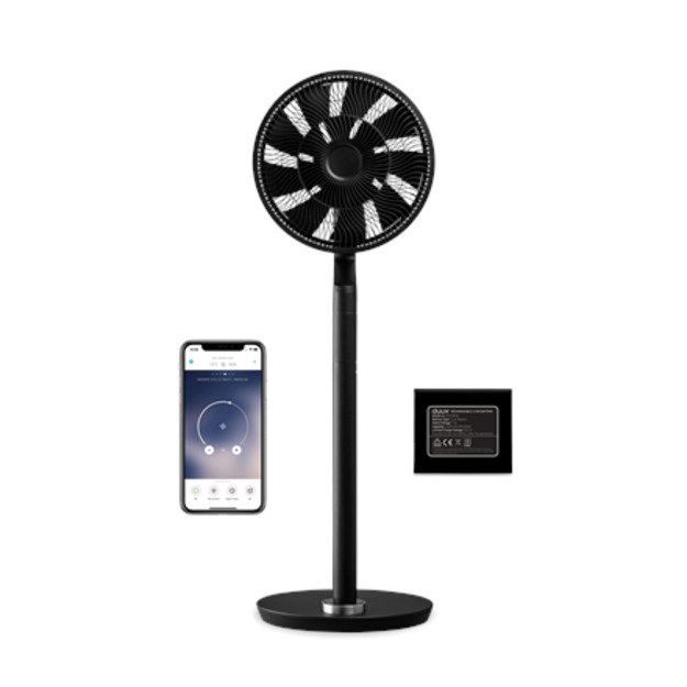 Duux | Fan | Whisper Flex Ultimate | Stand Fan | Black | Diameter 34 cm | Number of speeds 30 | Oscillation | 3-32 W | Yes