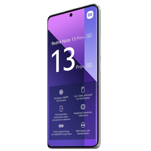 Xiaomi | Redmi | Note 13 Pro+ | Aurora Purple | 6.67   | AMOLED | 1220 x 2712 pixels | Mediatek | Dimensity 7200 Ultra | Interna