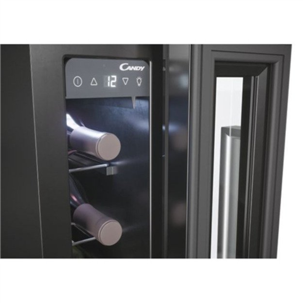 Candy | Wine Cooler | CCVB 15/1 | Energy efficiency class G | Built-in | Bottles capacity 7 | Black