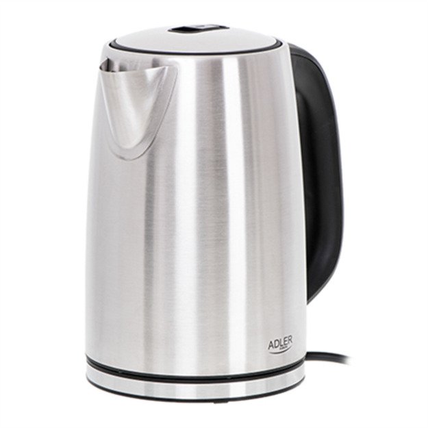 Adler AD 1340 electric kettle 1.7 L 2200 W Black, Silver