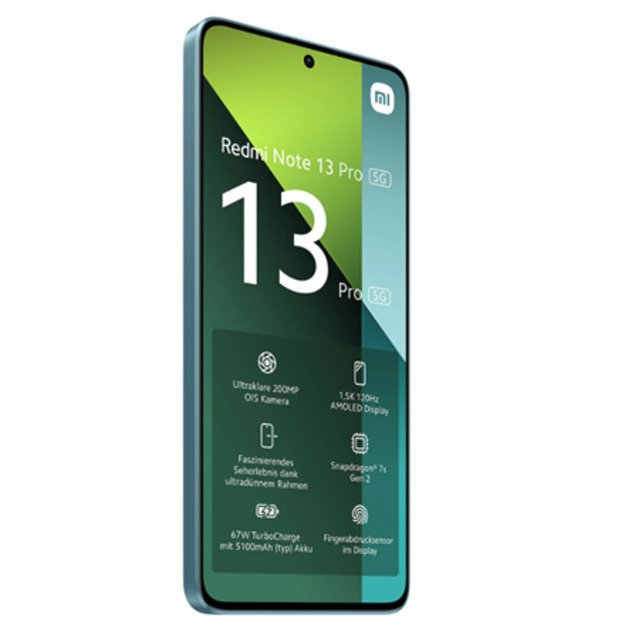 Xiaomi | Redmi | Note 13 Pro | Ocean Teal | 6.67   | AMOLED | 1220 x 2712 pixels | Qualcomm SM7435 | Snapdragon 7s Gen 2 | Inter