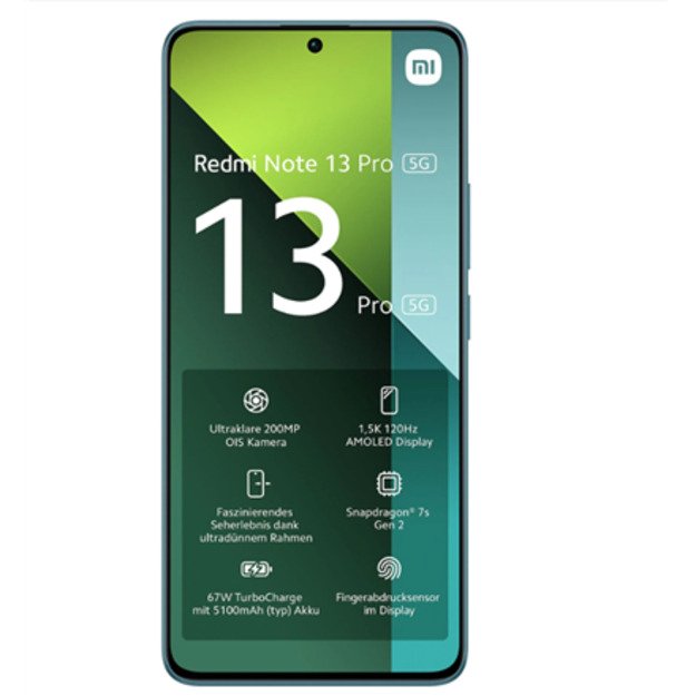 Xiaomi | Redmi | Note 13 Pro | Ocean Teal | 6.67   | AMOLED | 1220 x 2712 pixels | Qualcomm SM7435 | Snapdragon 7s Gen 2 | Inter