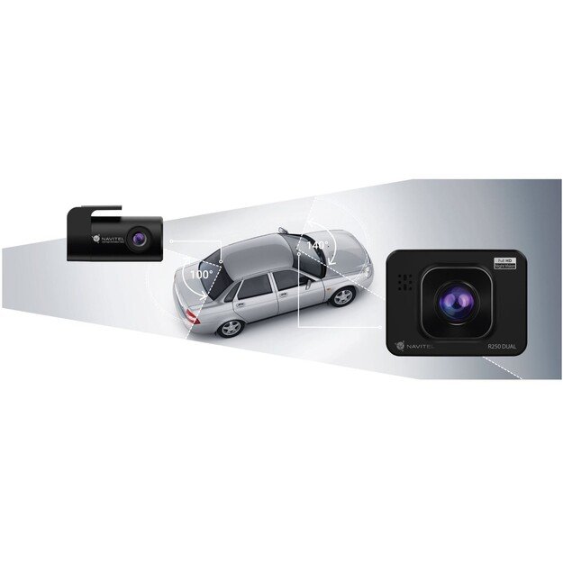 Navitel | R250 DUAL | Full HD | Dash Cam With an Additional Rearview Camera