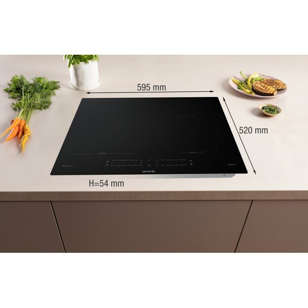 Gorenje GI6432BCWF Black Built-in 60 cm Zone induction hob 4 zone(s) 9