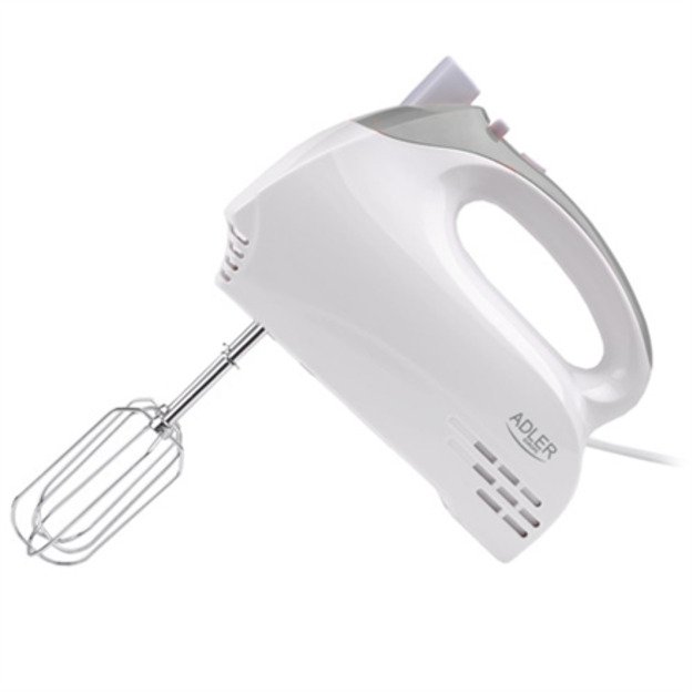 Adler | Mixer | AD 4201 g | Hand Mixer | 300 W | Number of speeds 5 | Turbo mode | White