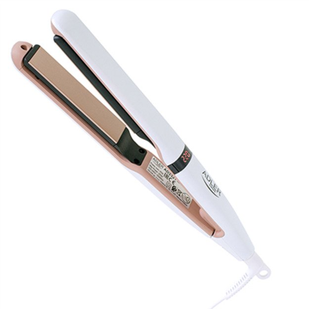 Adler | Hair Straightener | AD 2321 | Warranty 24 month(s) | Ceramic heating system | Display LCD | Temperature (min) 140 °C |