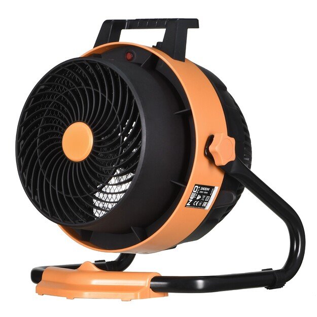 NEO TOOLS 90-070 2in1 electric space heater + Heat Fan 2400 W Black, Orange