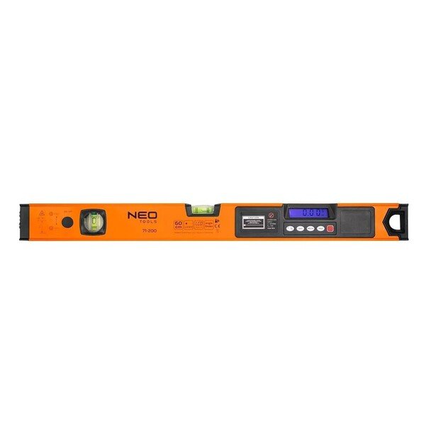 Neo Tools spirit level with electronic display and laser pointer 60 cm