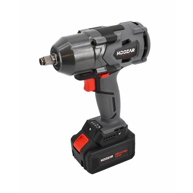 HOOZAR BRUSHLESS IMPACT WRENCH 1/2  18V 1x4.0Ah 600 N.m. IW20BL