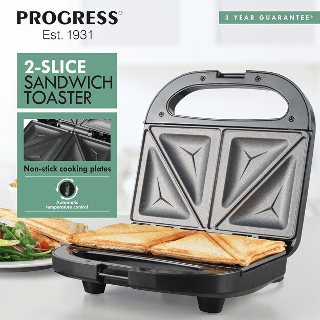 Progress EK5851PVDE  2-Slice Sandwich Toaster 2