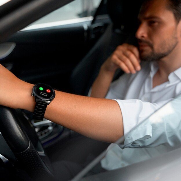 I&scaron;manusis laikrodis su lietuvi&scaron;ku meniu Garett V12 Black steel 5