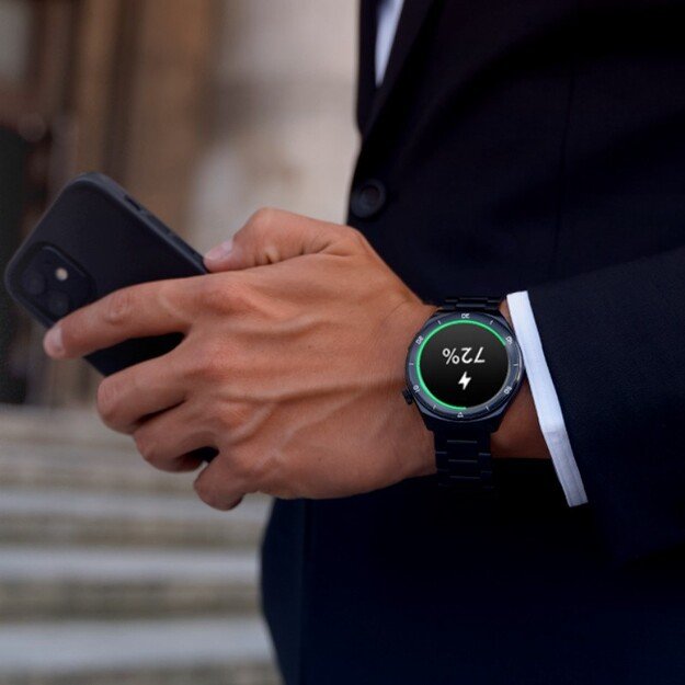 I&scaron;manusis laikrodis su lietuvi&scaron;ku meniu Garett V12 Black steel 6