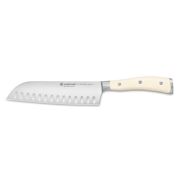Santoku knife, 17 cm, Classic Ikon Creme