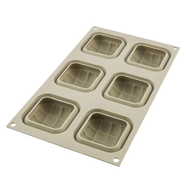 Mould, Squares, 6x101 ml, Mini Eleganza
