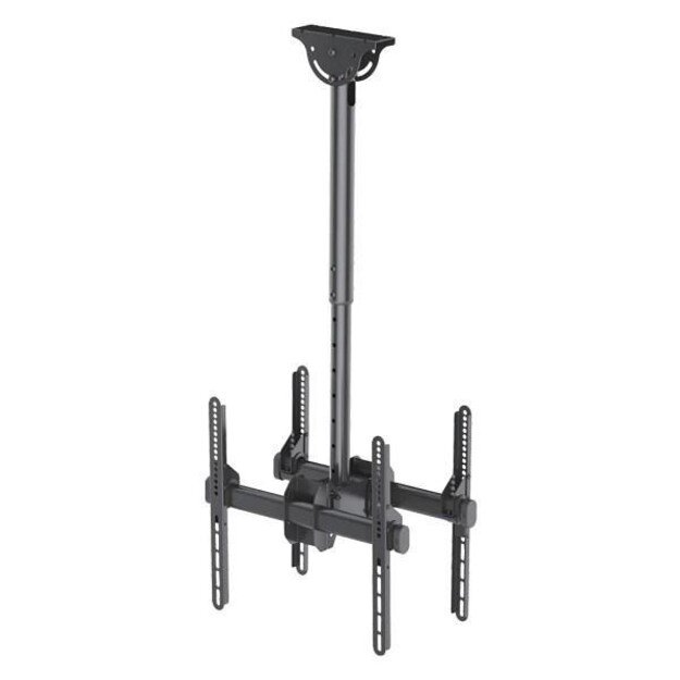 Neomounts NM-C440DBLACK Dual monitor/TV mount ceiling | Adjustable Height