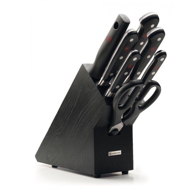Knife block with 7 pieces, Classic