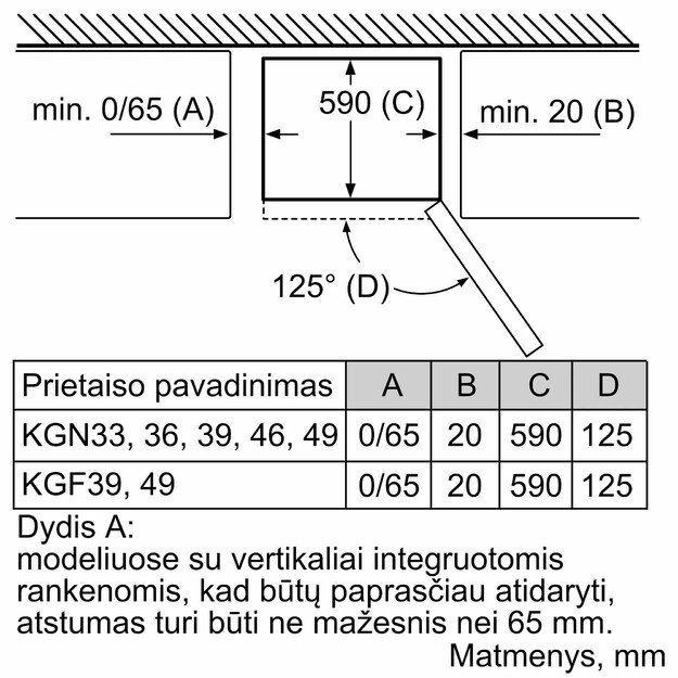 &Scaron;aldytuvas Bosch Total No Frost, KGN36VWED
