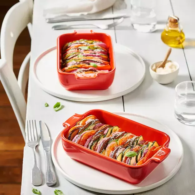 PEUGEOT APPOLIA stačiakampis indas 22 cm rauduonas 1